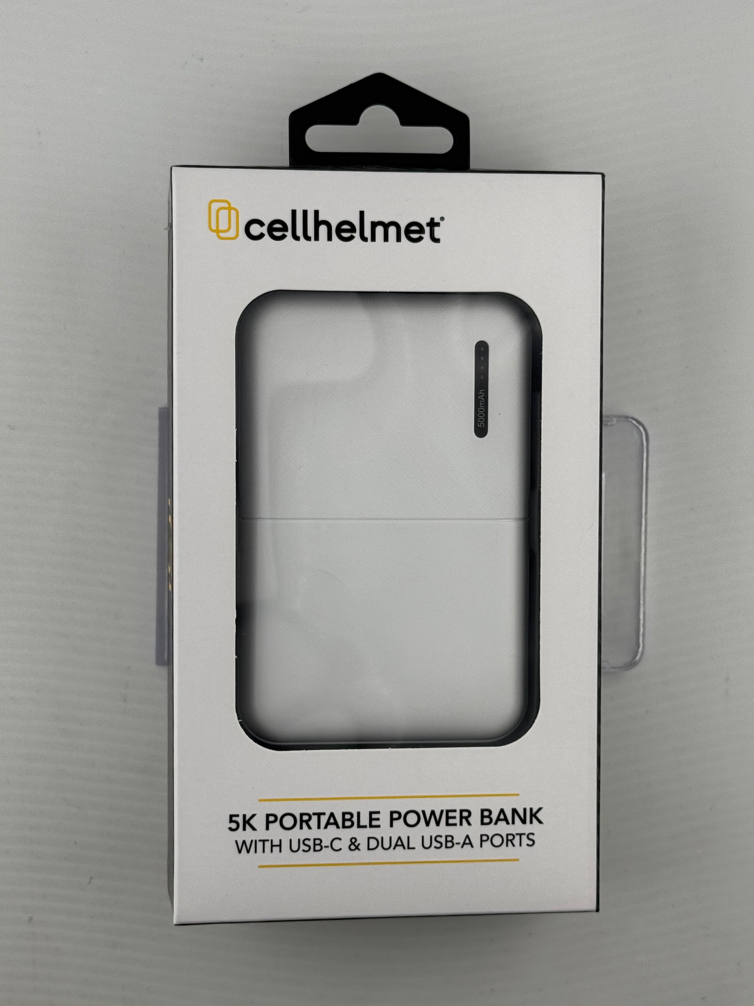 CellHelmet 5000mAh Portable Power Bank – Compact USB Backup Charger